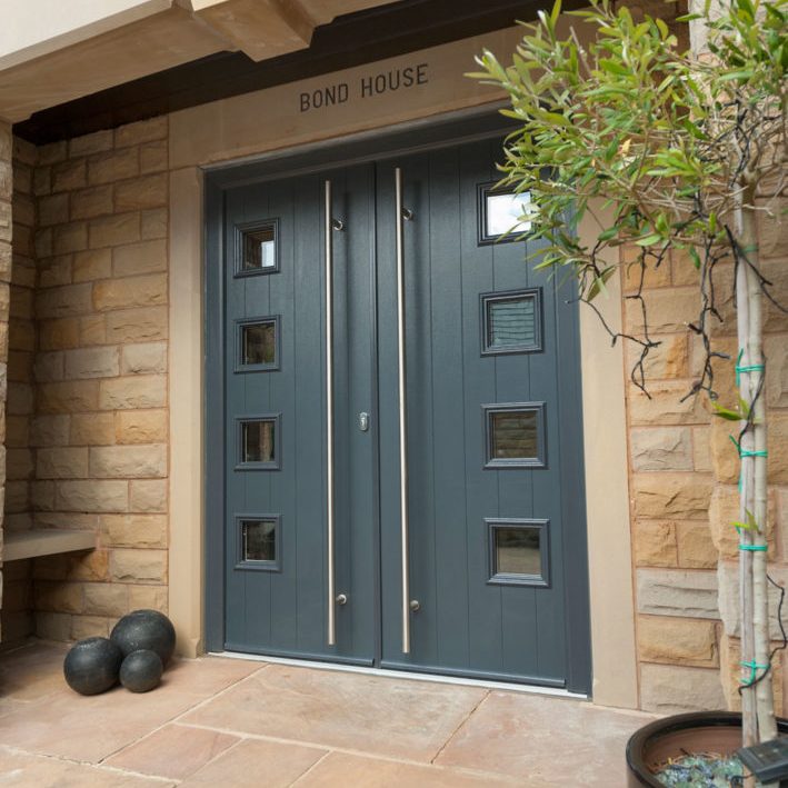 house with secure composite door
